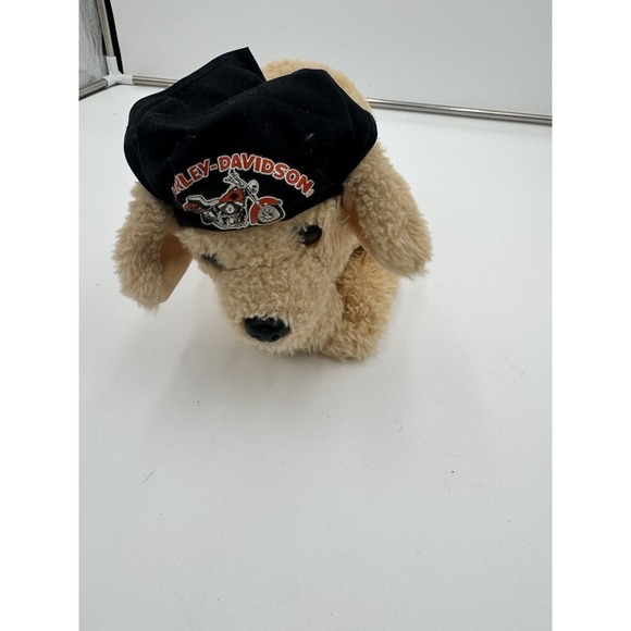 Harley-Davidson Other - Harley Davidson 12" Plush  Golden Retriever Stuffed Animal Bandana Biker Dog Toy